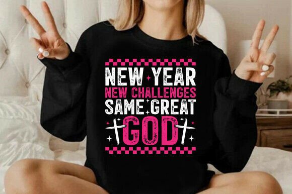 Christian New Year PNG Shirt Design for T-Shirt Designs