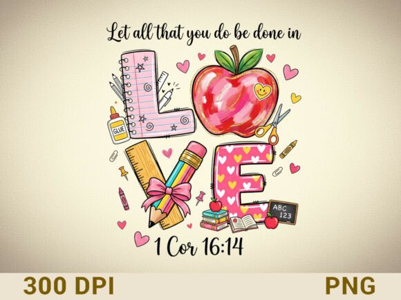 Christian Teacher LOVE Valentine T-Shirt Designs