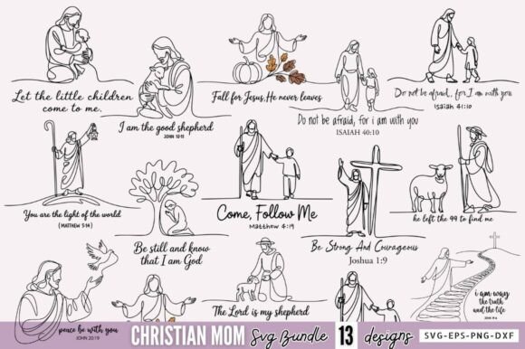 Christian Toddlers SVG & Quotes for T-Shirt Designs