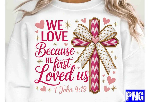 Coquette Jesus Valentine PNG: T-Shirt Designs
