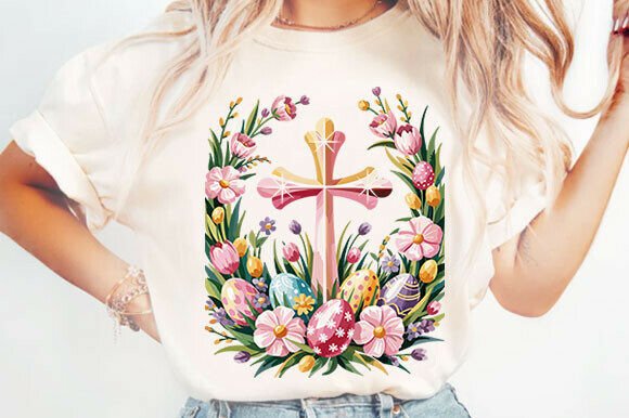 Easter Christian Sublimation PNG for T-Shirt Designs