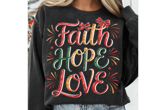 Faith Hope Love PNG: Jesus PNG for T-Shirt Designs