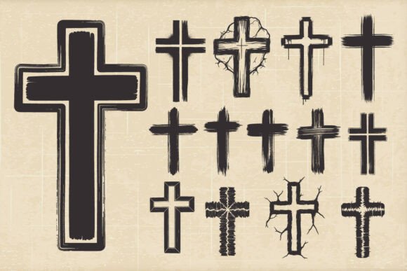 Grunge Christian Jesus Cross Svg Bundle for T-Shirt Designs