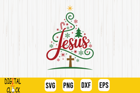 Jesus Christmas SVG for T-Shirt Designs
