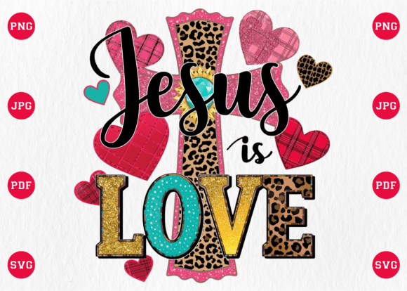 Jesus is Love Western Valentine’s Day T-Shirt Designs