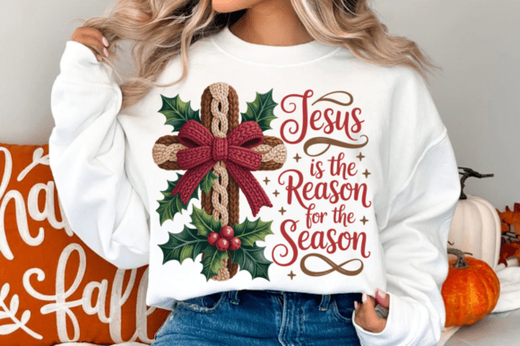 Jesus Season Christmas PNG for T-Shirt Designs