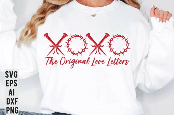 XOXO Love Letters Christian SVG T-Shirt T-Shirt Designs